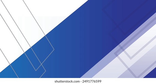 Fondo Abstractas degradado azul y blanco. Fondo abstracto azul moderno del rectángulo de las líneas de la caja para el diseño de la presentación, el Anuncio, el folleto y la tarjeta de visita