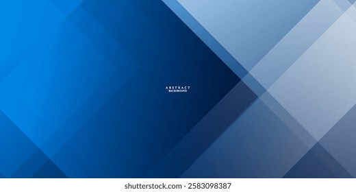 Abstract bacgkround blue and white gradient. Modern blue abstract rectangle box lines background for presentation design, banner, brocure, and business card