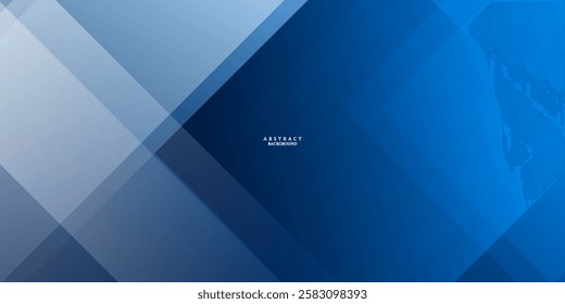 Abstract bacgkround blue and white gradient. Modern blue abstract rectangle box lines background for presentation design, banner, brocure, and business card