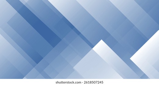 Abstract bacgkround blue and white gradient. Modern blue abstract rectangle box lines background for presentation design, banner, brocure, and business card vector eps10