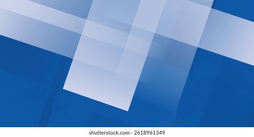 Abstract bacgkround blue and white gradient. Modern blue abstract rectangle box lines background for presentation design, banner, brocure, and business card