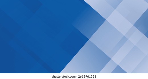 Abstract bacgkround blue and white gradient. Modern blue abstract rectangle box lines background for presentation design, banner, brocure, and business card