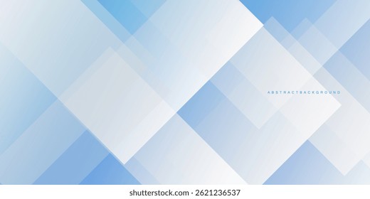 Abstrakter Hintergrund mit blauem und weißem Farbverlauf. Modernes blaues abstraktes Rechteck, Rahmenlinien, Hintergrund für Präsentationsdesign, Banner, Broschüre und Visitenkarte