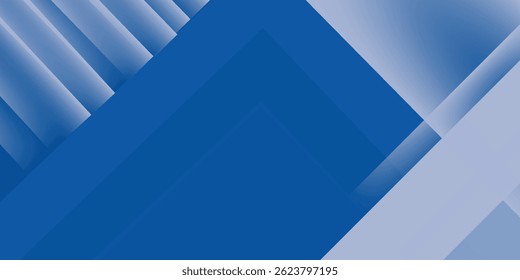 Abstract bacgkround blue and white gradient. Modern blue abstract rectangle box lines background for presentation design, banner, brocure, and business card