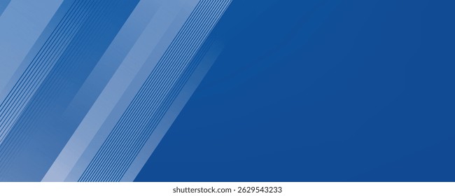 Abstract bacgkround blue and white gradient. Modern blue abstract rectangle box lines background for presentation design, banner, brocure, and business card