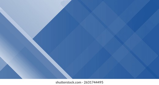 Fundo abstrato gradiente azul e branco. Fundo de linhas de caixa de retângulo abstrato azul moderno para design de apresentação, banner, broca e cartão de visita