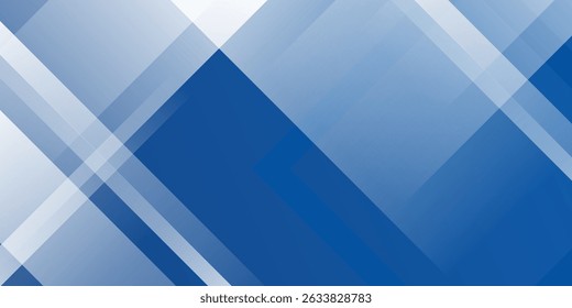 Abstrakter Hintergrund mit blauem und weißem Farbverlauf. Modernes blaues abstraktes Rechteck, Rahmenlinien, Hintergrund für Präsentationsdesign, Banner,