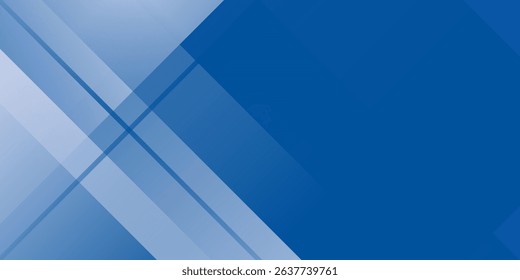 Abstract bacgkround blue and white gradient. Modern blue abstract rectangle box lines background for presentation design, banner, brocure, and business card