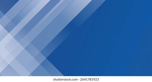 Abstract bacgkround blue and white gradient. Modern blue abstract rectangle box lines background for presentation design, banner, brocure, and business card