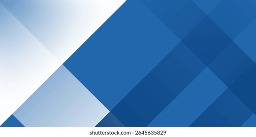 Abstract bacgkround blue and white gradient. Modern blue abstract rectangle box lines background for presentation design, banner, brocure, and business card