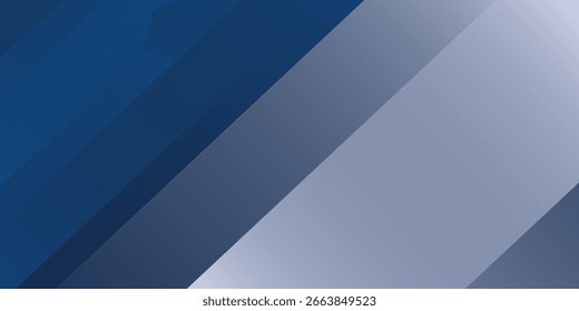 Abstrakter Hintergrund mit blauem und weißem Farbverlauf. Modernes blaues abstraktes Rechteck, Rahmenlinien, Hintergrund für Präsentationsdesign, Banner, Broschüre und Visitenkarte