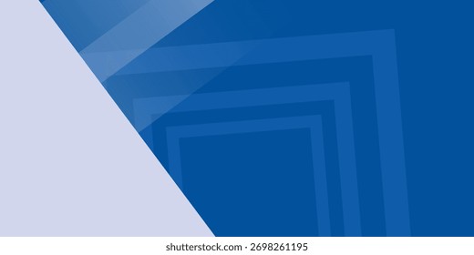 Abstract bacgkround blue and white gradient. Modern blue abstract rectangle box lines background for presentation design, banner, brocure, and business card