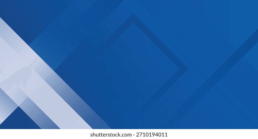 Fundo abstrato gradiente azul e branco. Fundo de linhas de caixa de retângulo abstrato azul moderno para design de apresentação, banner, broca e cartão de visita

