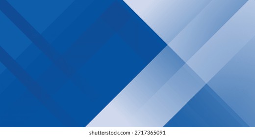 Fundo abstrato gradiente azul e branco. Fundo de linhas de caixa de retângulo abstrato azul moderno para design de apresentação, banner, broca e cartão de visita