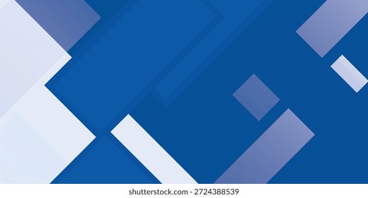 Fundo abstrato gradiente azul e branco. Fundo de linhas de caixa de retângulo abstrato azul moderno para design de apresentação, banner, broca e cartão de visita