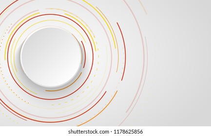 Abstract bacgkround with circles. Vector design element.