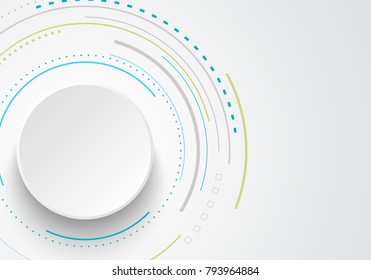 Abstract bacgkround with circles. Vector design element.