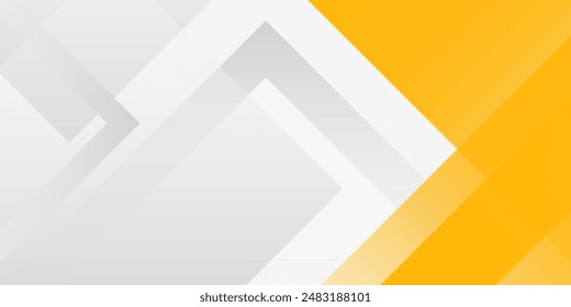 Abstract bacgkround white and yellow gradient. Modern white abstract rectangle box lines background for presentation design, banner, brocure, and business