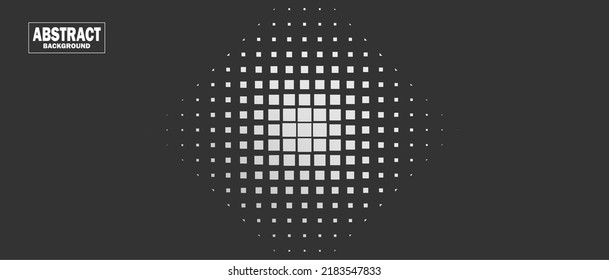 abstrakter Hintergrund, grau-weiß mit Halbtonstil. Vektorgrafik