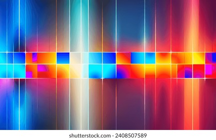 Abstract bacground. Motion colorful lines, bright colored shapes.