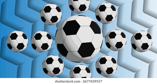 Abstrato fundo futebol efeito 3D branco e azul gradiente Design moderno vetor eps 10