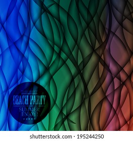 Abstract  bacground. Waves background. Geometrical lines illustration