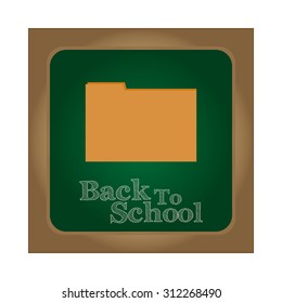 Abstract Back to school background with folder