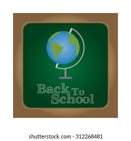 Abstract Back to school background with globe
