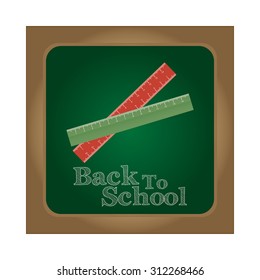 Abstract Back to school background with rulers