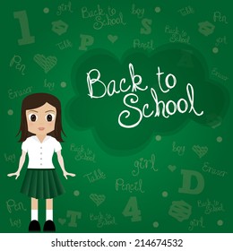 abstract back to school background with some special objects