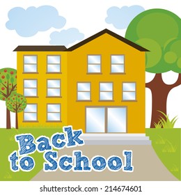 abstract back to school background with some special objects