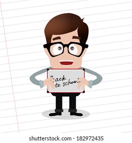 abstract back to school background with special objects