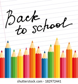 abstract back to school background with special objects