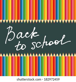 abstract back to school background with special objects