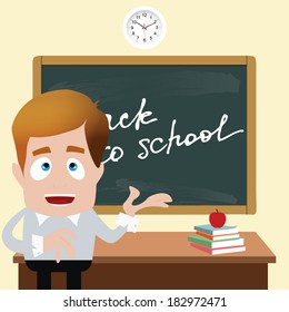 abstract back to school background with special objects