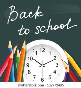 abstract back to school background with special objects