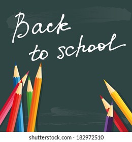 abstract back to school background with special objects