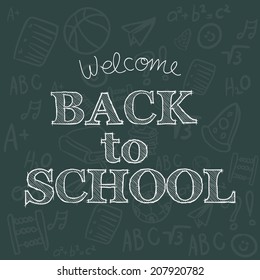 abstract back to school background with special objects