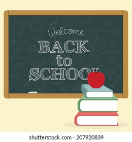 abstract back to school background with special objects