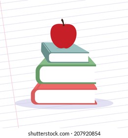abstract back to school background with special objects