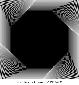 Abstract backdrop with blended octagon shapes. Vector art.