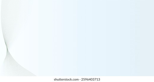 Abstract backdrop with colorful wave gradient lines on white background. Vector illustration.Wave with lines created using blend tool.