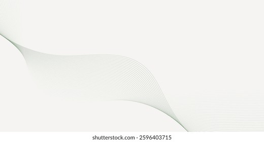 Abstract backdrop with colorful wave gradient lines on white background. Vector illustration.Wave with lines created using blend tool.