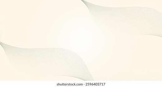 Abstract backdrop with colorful wave gradient lines on white background. Vector illustration.Wave with lines created using blend tool.