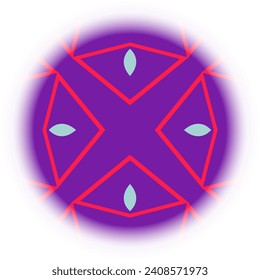 Abstract backdrop consisting of various sized multicolored geometric figures. Pattern for commercials.