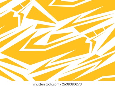 Abstract backdrop featuring spikes and dynamic zigzag sportify patterns.