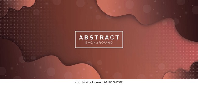 Resumen fondo fondo moderno degradado color marrón fondo de forma líquido, plantilla para sitio web, arte de banner, diseño de afiches, papel tapiz, ilustración vectorial