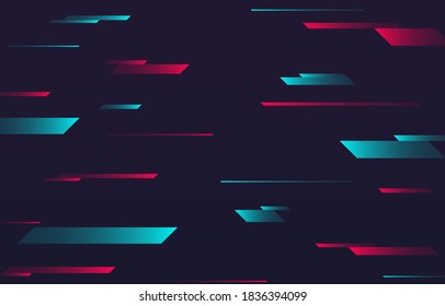 Abstract backdrop in modern style. Motion lines on a dark background. Cover template. Vector illustration. EPS 10