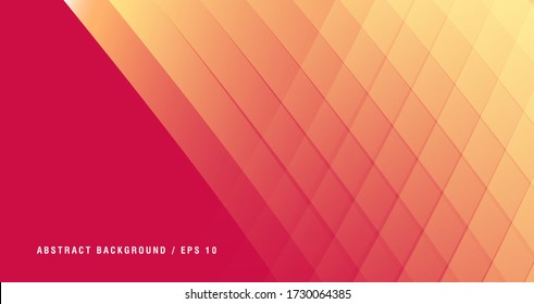 Abstract backdrop for presentations with crossed overlaping stripes forming texture of tiles, bright at one side and tranparent at another, geometric cover design