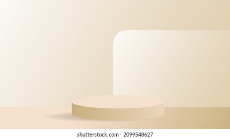 Abstract backdrop for product display apodium on  background , 3d podium for presentation,  illustration 3d Vector EPS 10